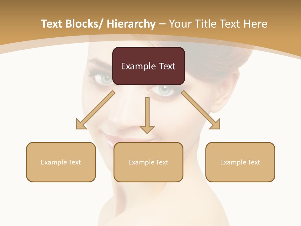 Caucasian Glamour Model PowerPoint Template