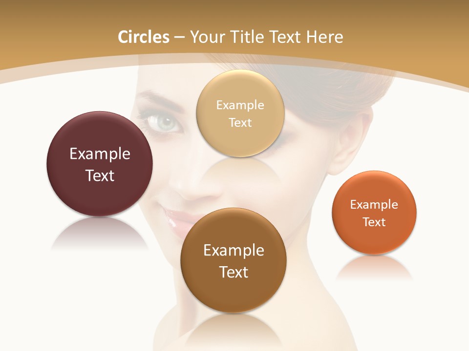 Caucasian Glamour Model PowerPoint Template