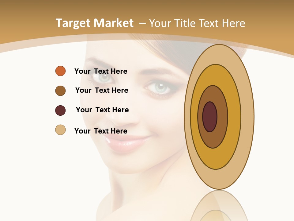 Caucasian Glamour Model PowerPoint Template