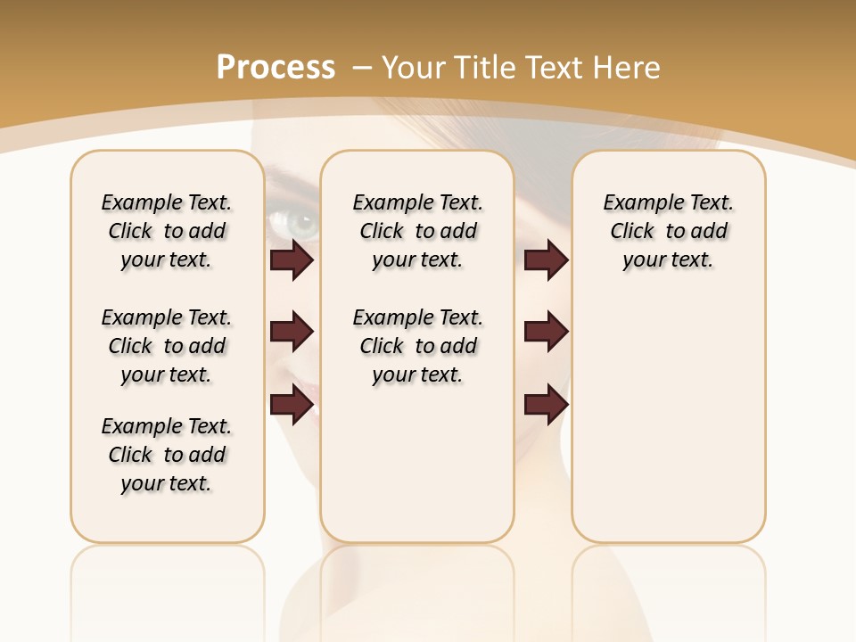 Caucasian Glamour Model PowerPoint Template