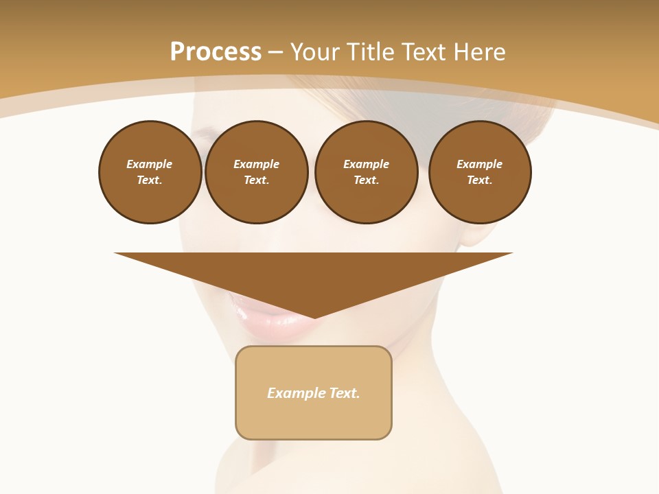 Caucasian Glamour Model PowerPoint Template