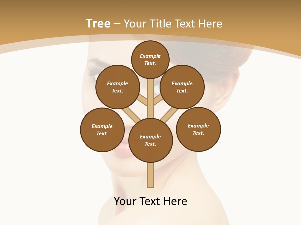 Caucasian Glamour Model PowerPoint Template