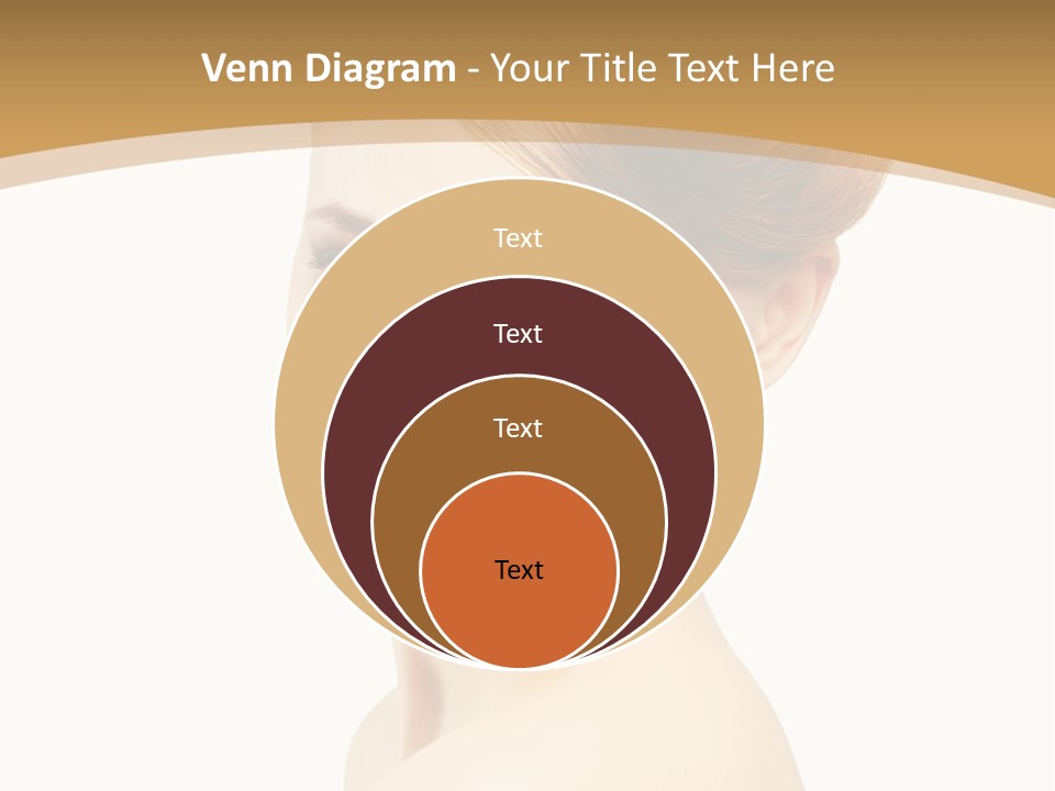 Caucasian Glamour Model PowerPoint Template