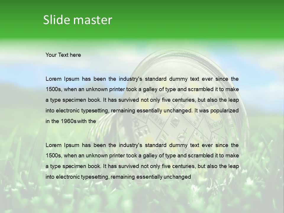 Spot Meadow Smog PowerPoint Template