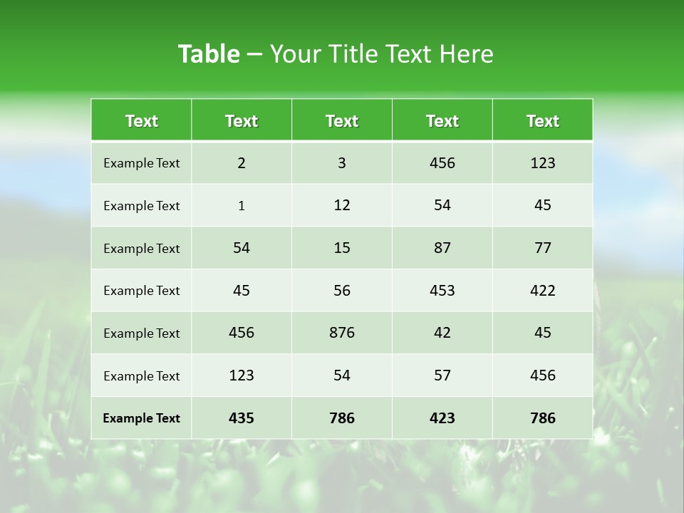 Spot Meadow Smog PowerPoint Template