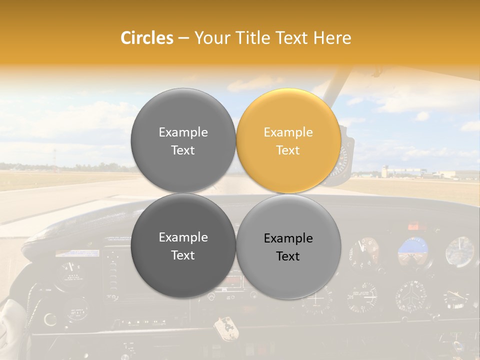 Plane Takeoff Altimeter PowerPoint Template