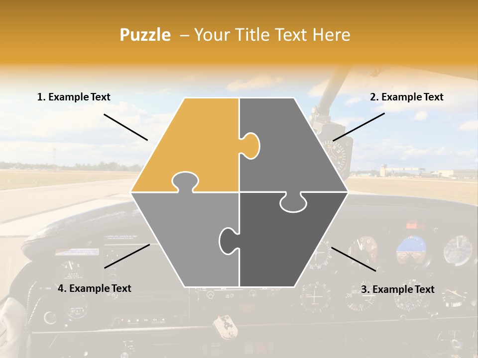 Plane Takeoff Altimeter PowerPoint Template