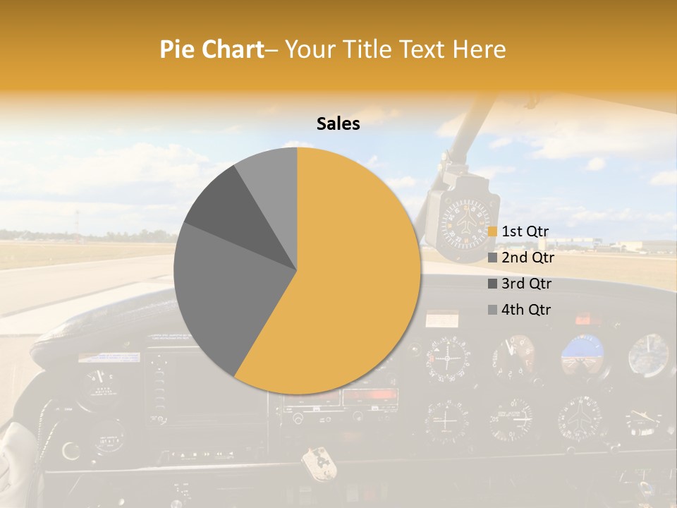 Plane Takeoff Altimeter PowerPoint Template