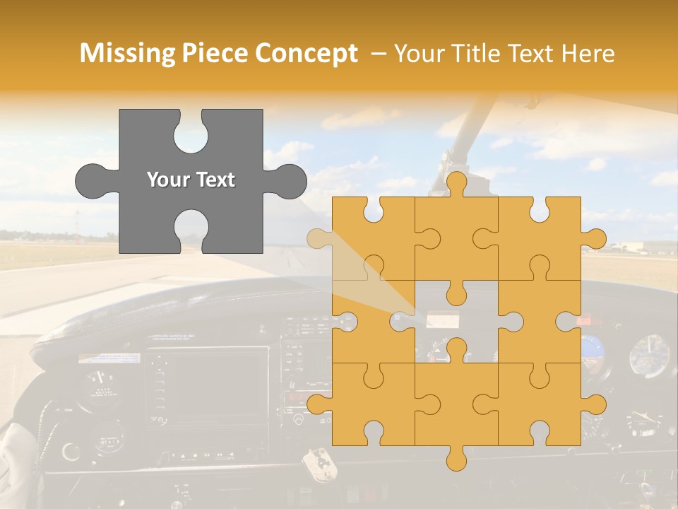 Plane Takeoff Altimeter PowerPoint Template