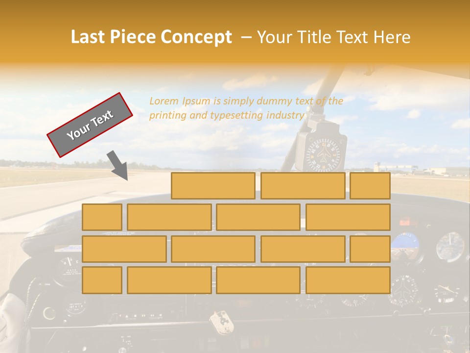 Plane Takeoff Altimeter PowerPoint Template