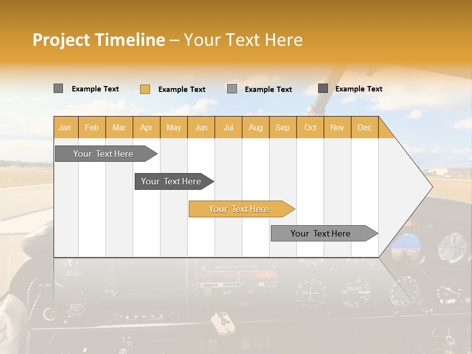 Plane Takeoff Altimeter PowerPoint Template