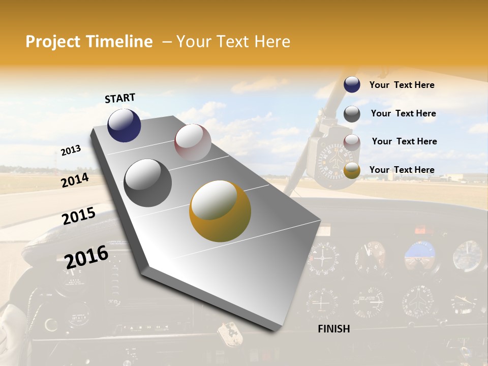 Plane Takeoff Altimeter PowerPoint Template