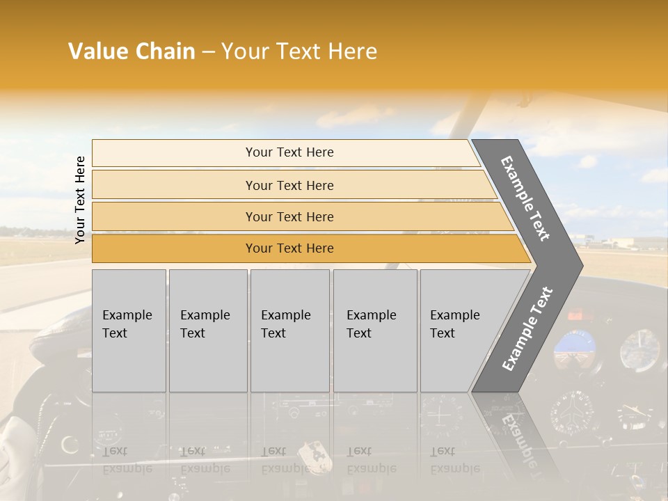 Plane Takeoff Altimeter PowerPoint Template