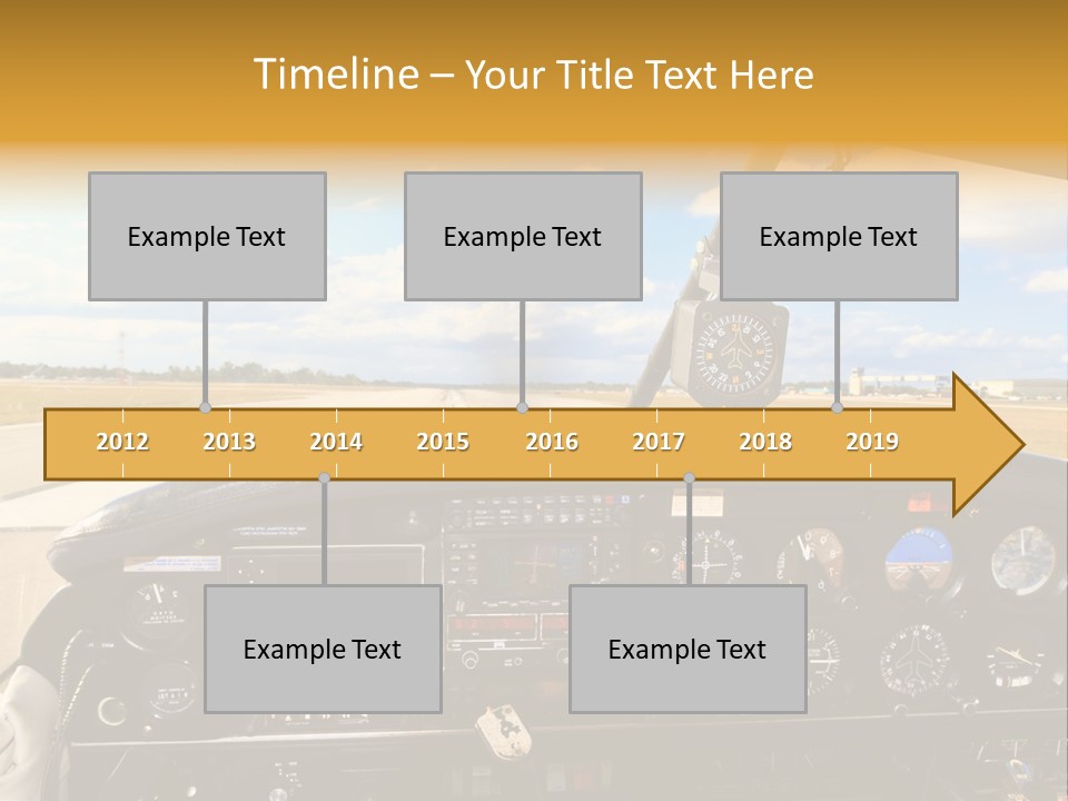 Plane Takeoff Altimeter PowerPoint Template
