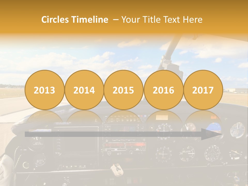 Plane Takeoff Altimeter PowerPoint Template