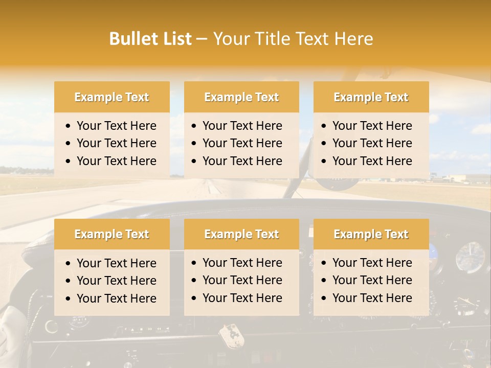 Plane Takeoff Altimeter PowerPoint Template