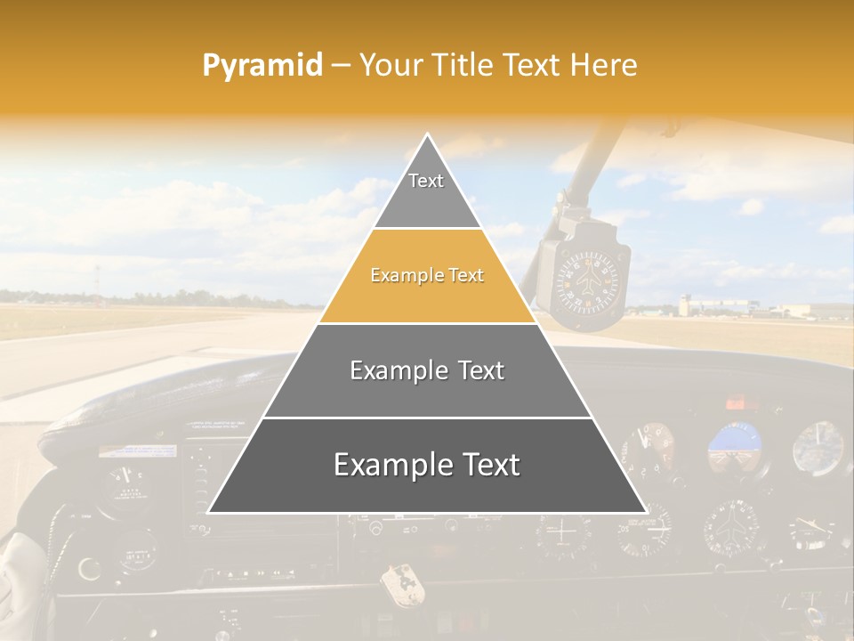 Plane Takeoff Altimeter PowerPoint Template