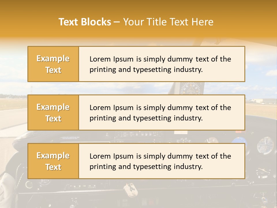 Plane Takeoff Altimeter PowerPoint Template