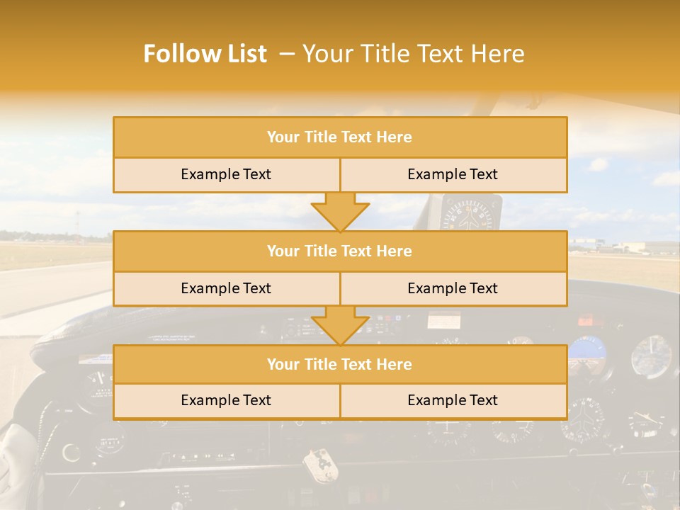 Plane Takeoff Altimeter PowerPoint Template