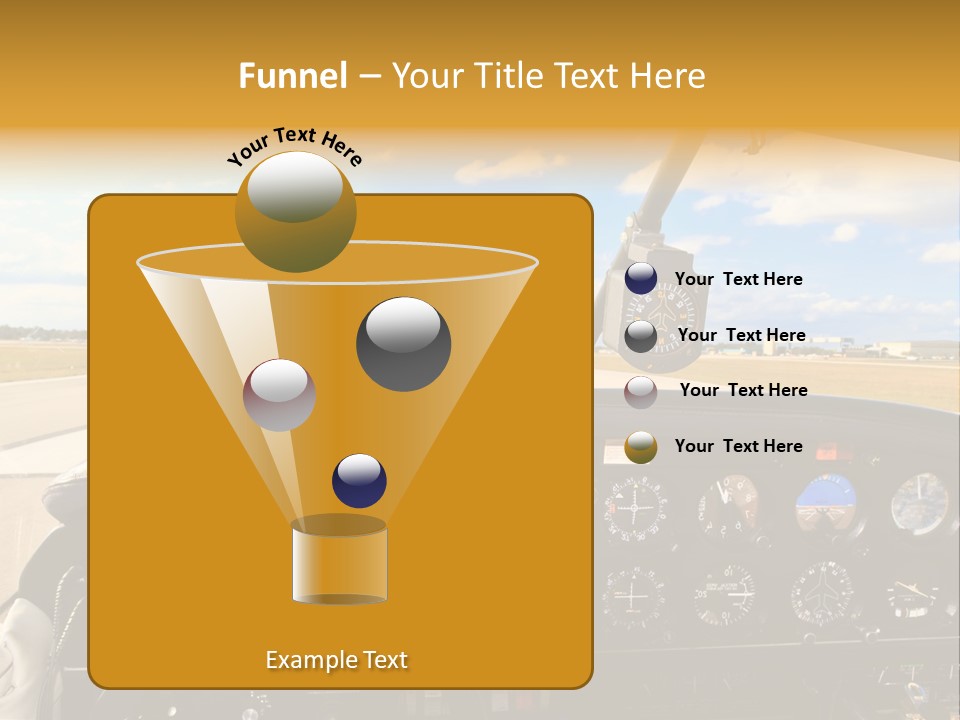 Plane Takeoff Altimeter PowerPoint Template