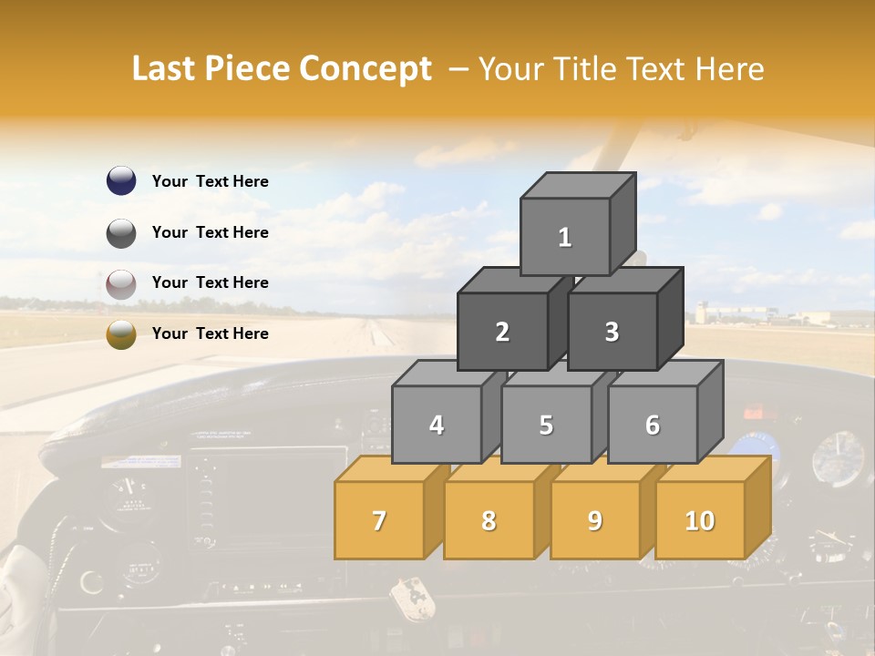 Plane Takeoff Altimeter PowerPoint Template