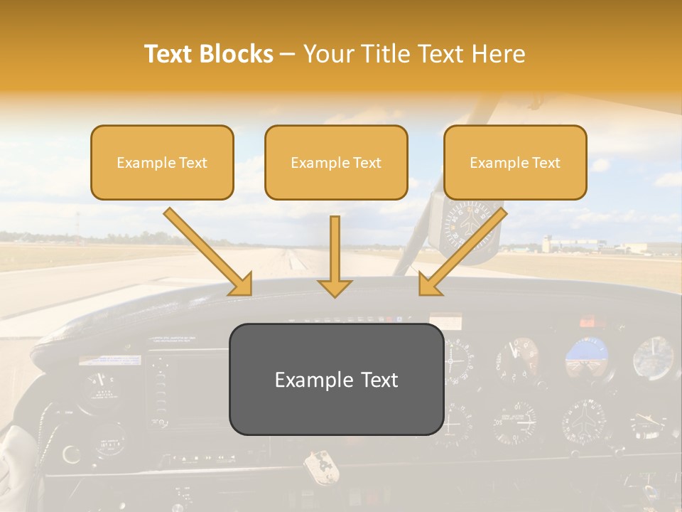 Plane Takeoff Altimeter PowerPoint Template
