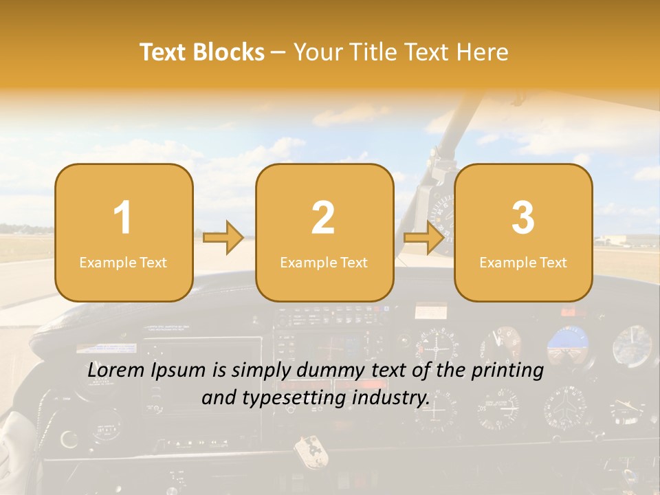 Plane Takeoff Altimeter PowerPoint Template