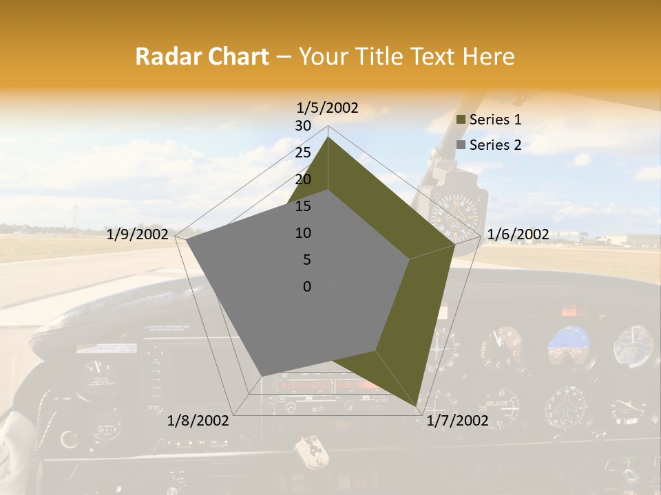 Plane Takeoff Altimeter PowerPoint Template
