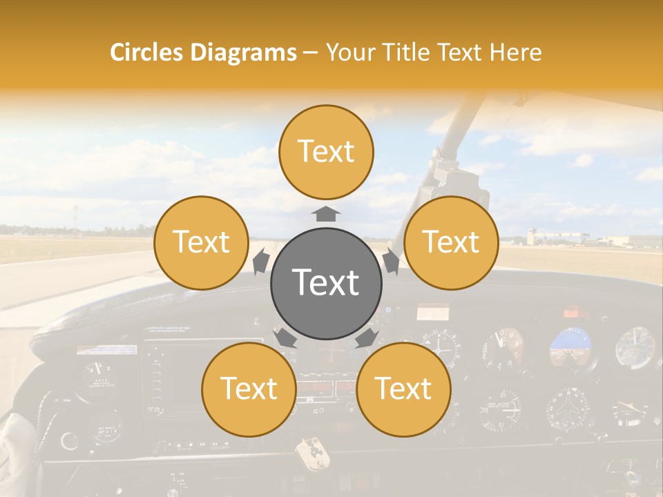 Plane Takeoff Altimeter PowerPoint Template