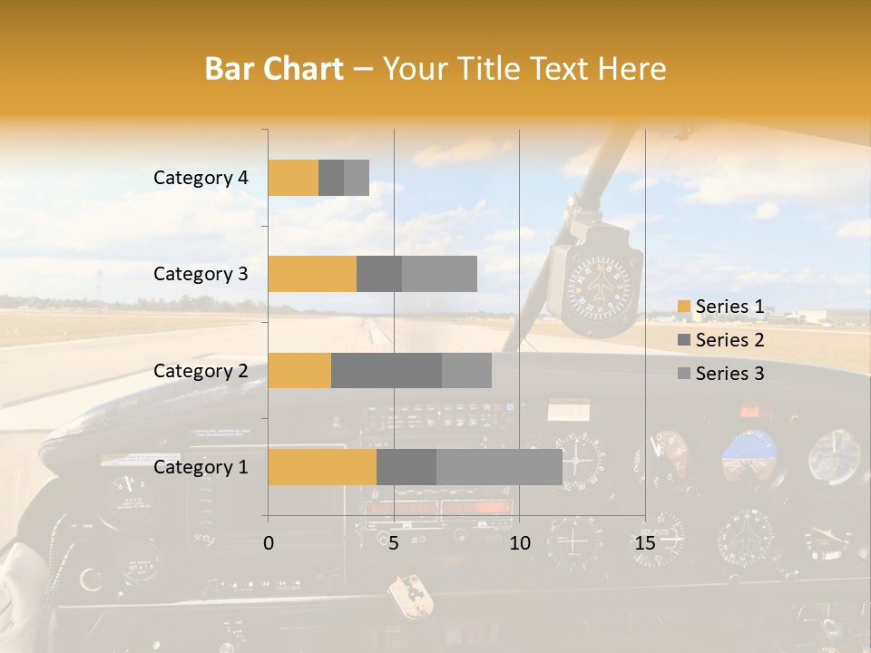 Plane Takeoff Altimeter PowerPoint Template
