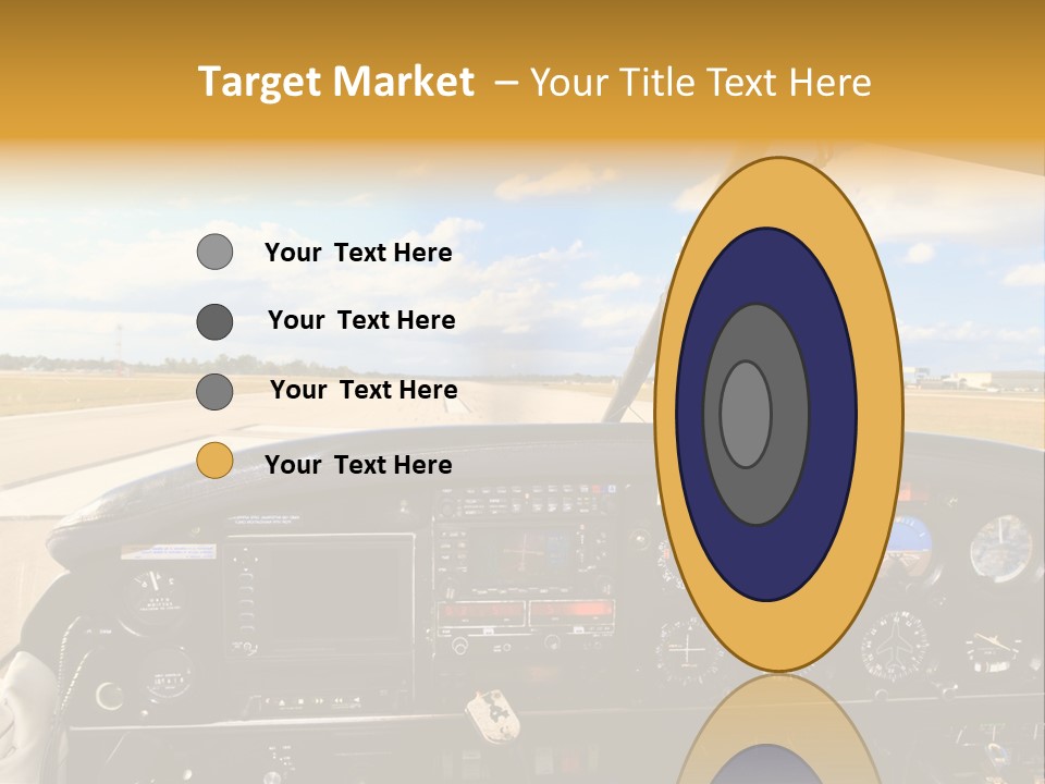 Plane Takeoff Altimeter PowerPoint Template