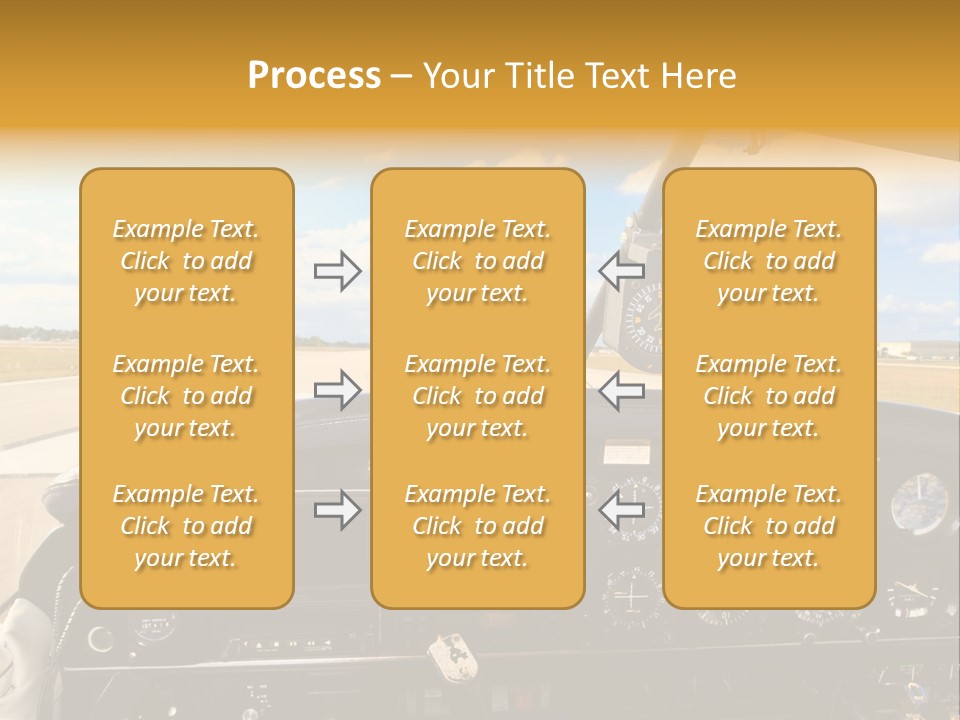 Plane Takeoff Altimeter PowerPoint Template