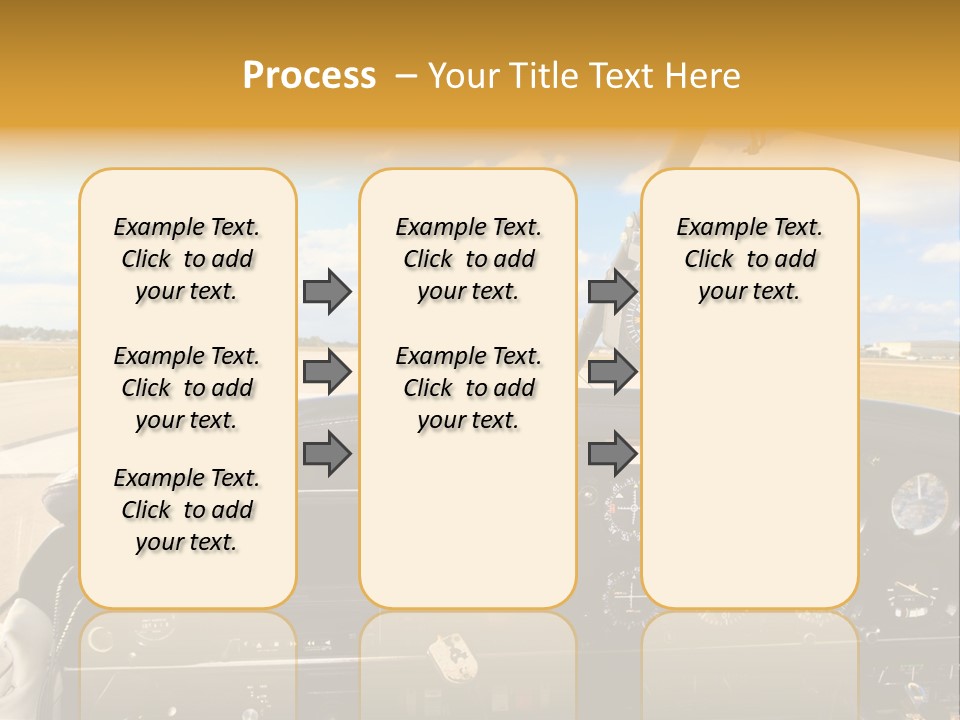 Plane Takeoff Altimeter PowerPoint Template