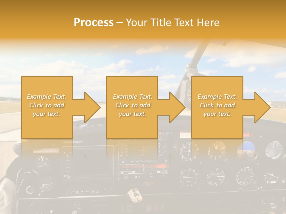 Plane Takeoff Altimeter PowerPoint Template