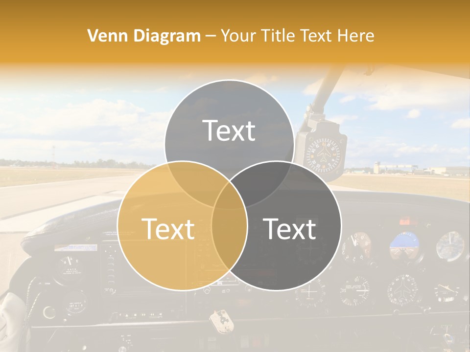Plane Takeoff Altimeter PowerPoint Template