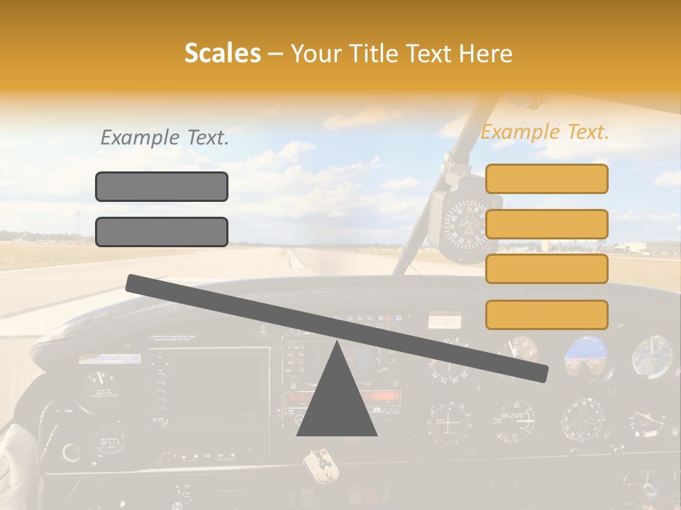 Plane Takeoff Altimeter PowerPoint Template