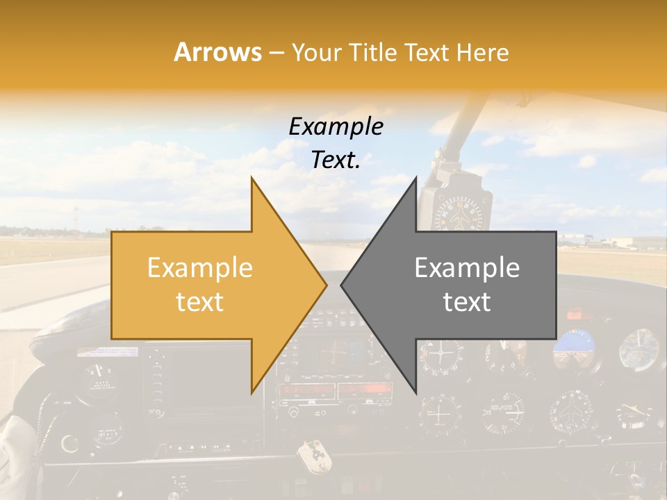 Plane Takeoff Altimeter PowerPoint Template