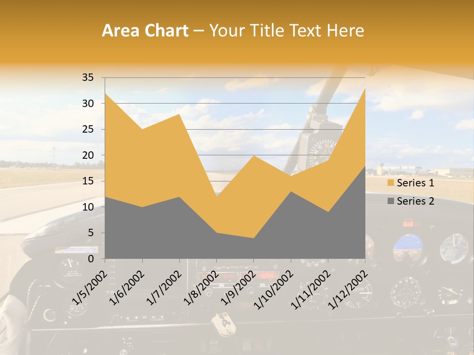 Plane Takeoff Altimeter PowerPoint Template