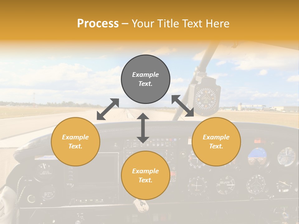 Plane Takeoff Altimeter PowerPoint Template
