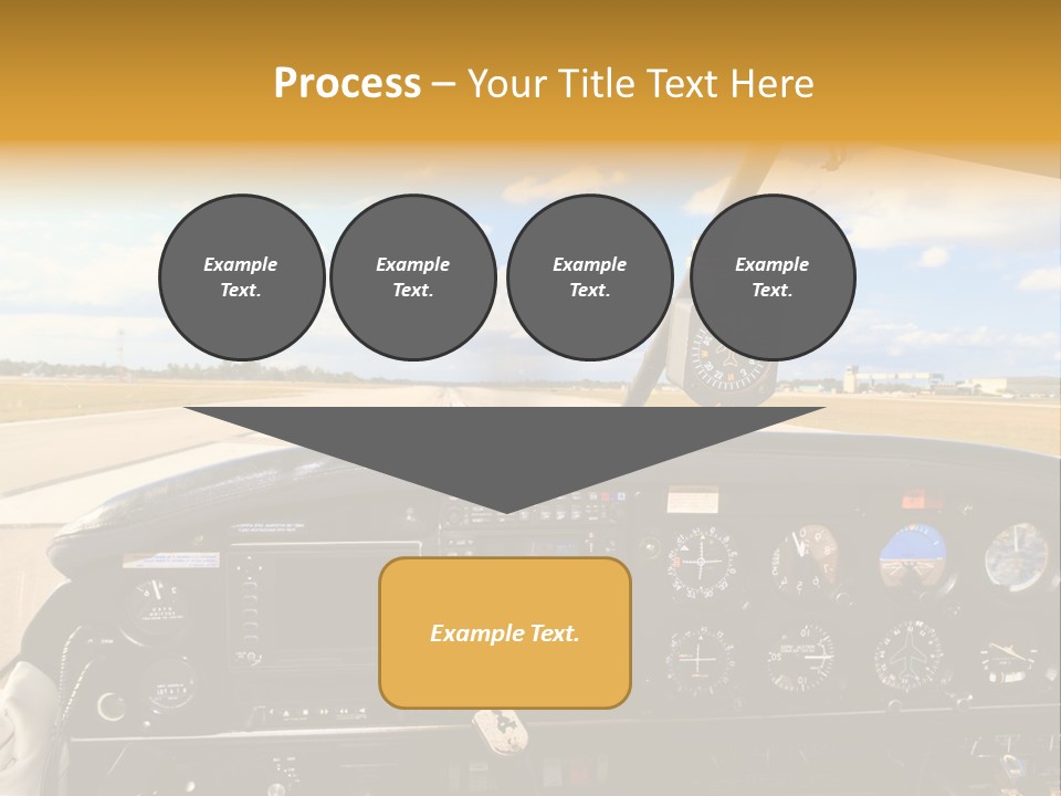 Plane Takeoff Altimeter PowerPoint Template