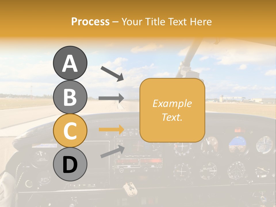 Plane Takeoff Altimeter PowerPoint Template