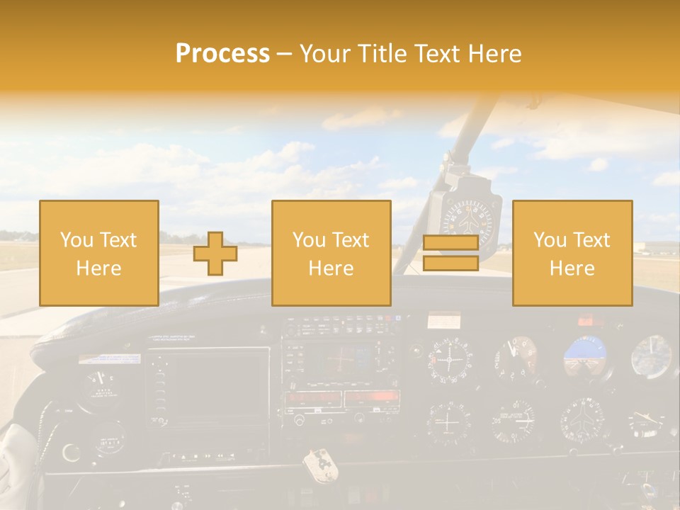Plane Takeoff Altimeter PowerPoint Template