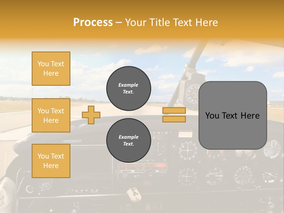 Plane Takeoff Altimeter PowerPoint Template