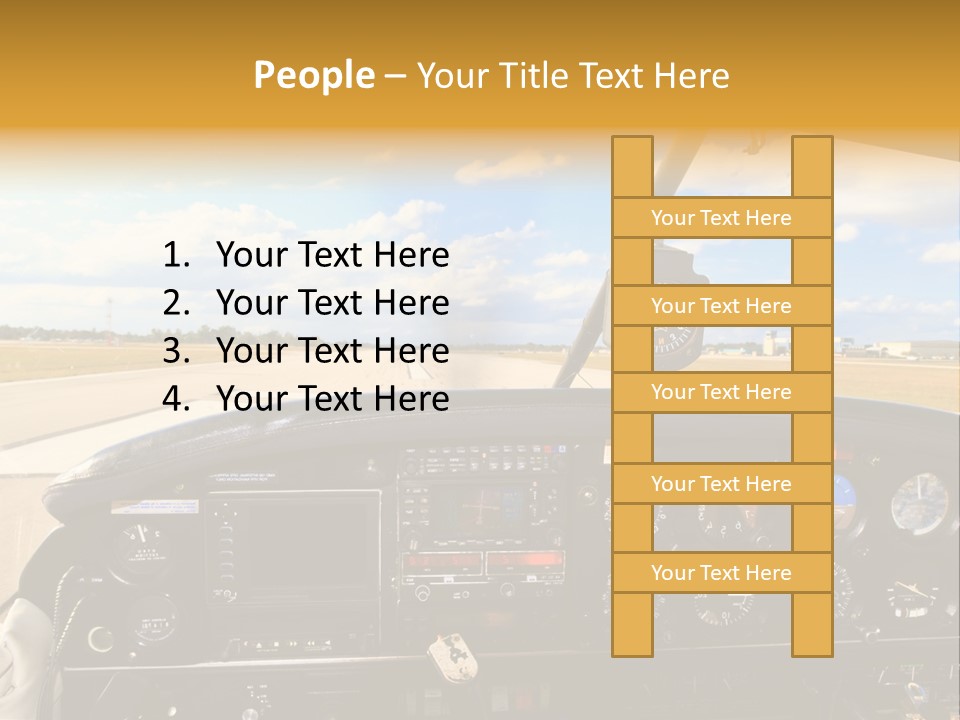 Plane Takeoff Altimeter PowerPoint Template