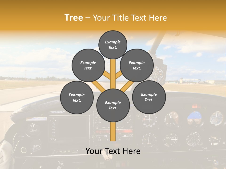 Plane Takeoff Altimeter PowerPoint Template