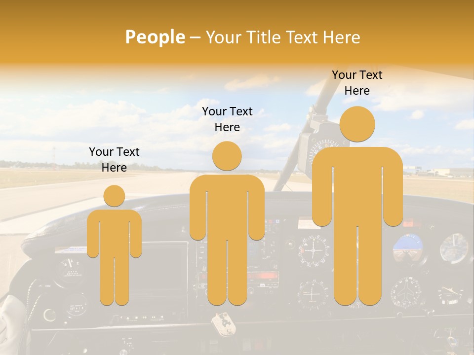 Plane Takeoff Altimeter PowerPoint Template