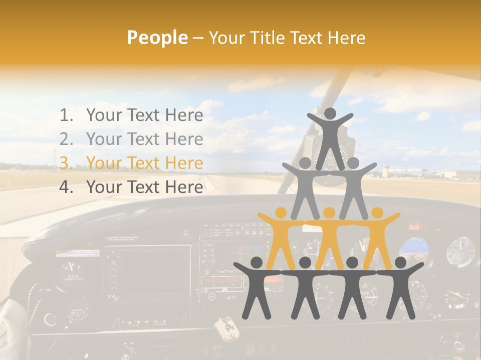 Plane Takeoff Altimeter PowerPoint Template