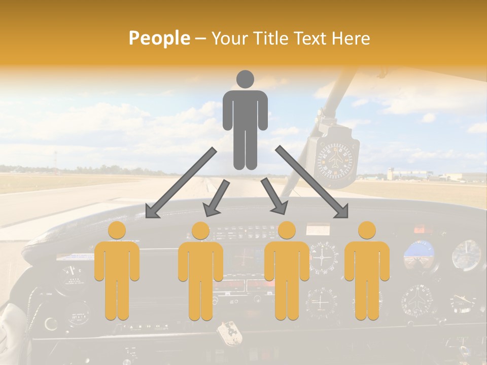 Plane Takeoff Altimeter PowerPoint Template