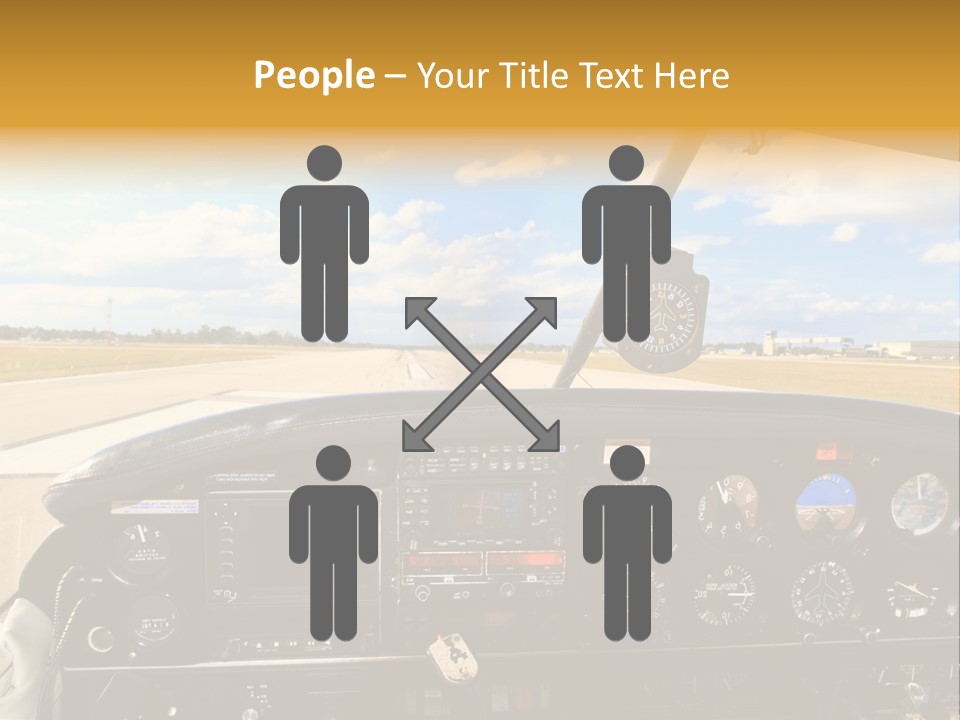 Plane Takeoff Altimeter PowerPoint Template