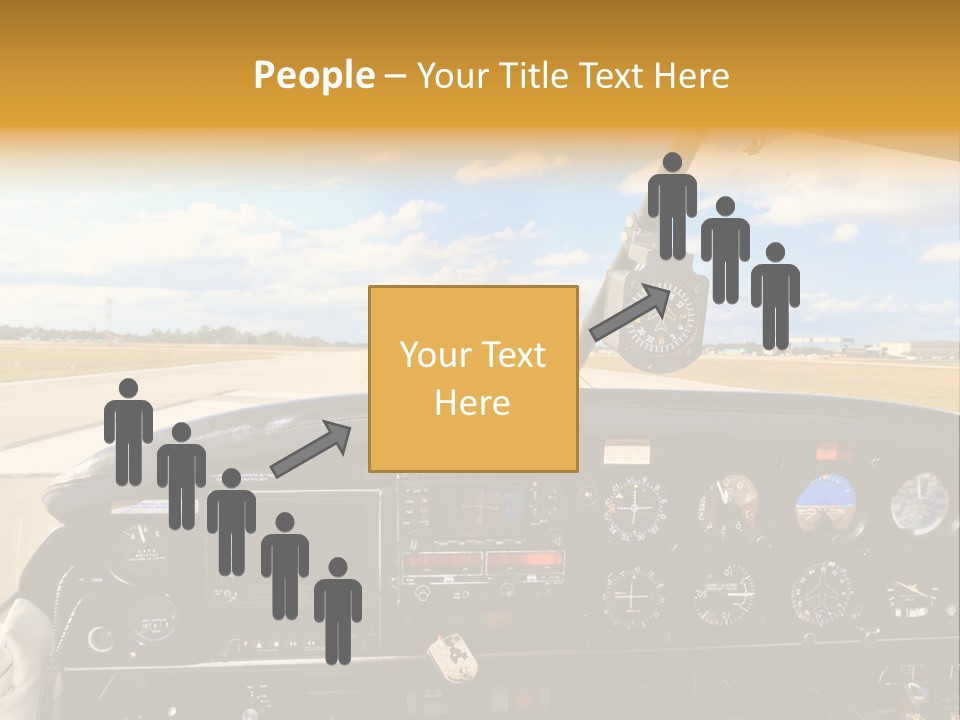 Plane Takeoff Altimeter PowerPoint Template